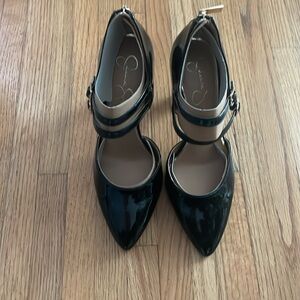 Jessica Simpson - black patent leather heels